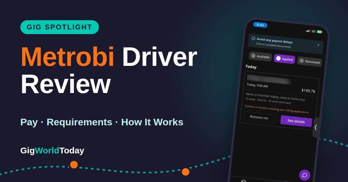 Metrobi Driver Review: Pay, Requirements & How It Works